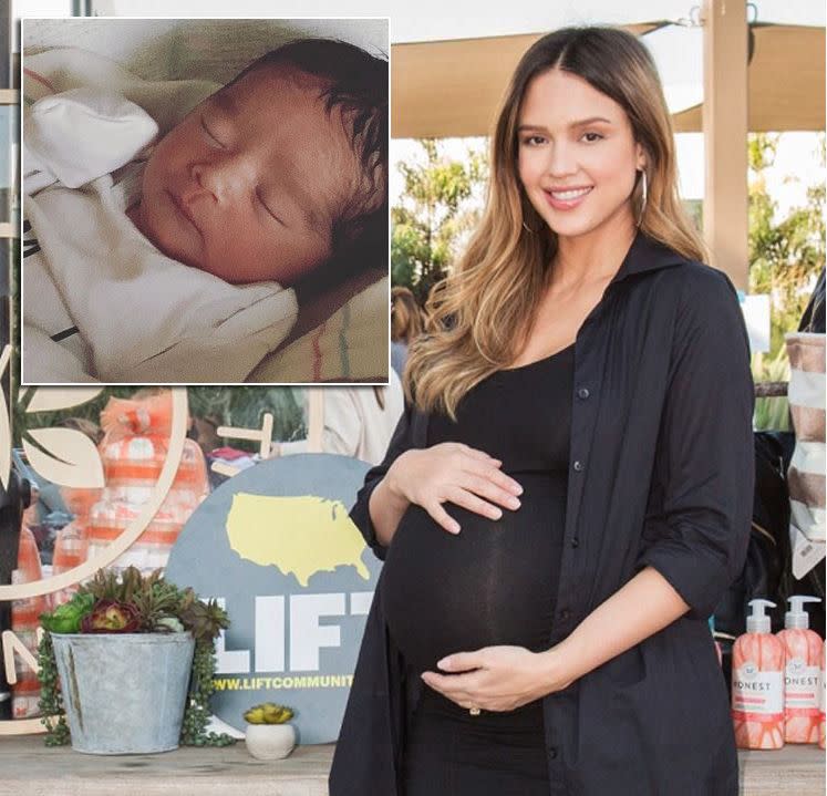 Jessica Alba wrapped up the year 2017 by giving birth to a beautiful baby boy. The actress-turned-businesswoman took to Instagram to share the first photo of her newborn with the world. "Hayes Alba Warren 12/31/17 Best gift to ring in the New Year!! Cash and I feel so blessed. Haven and Honor are already obsessed with their new baby bro.  #familyof5" she captioned the photo on Jan. 1, 2018.