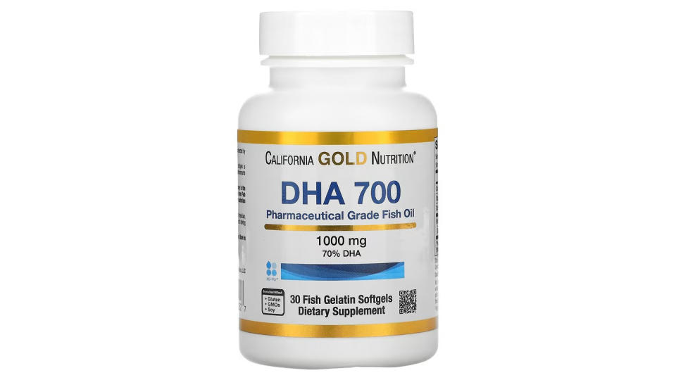 California Gold Nutrition, DHA 700 Fish Oil, Pharmaceutical Grade, 1,000 mg, 30 Fish Gelatin Softgels. (Photo: iHerb SG)