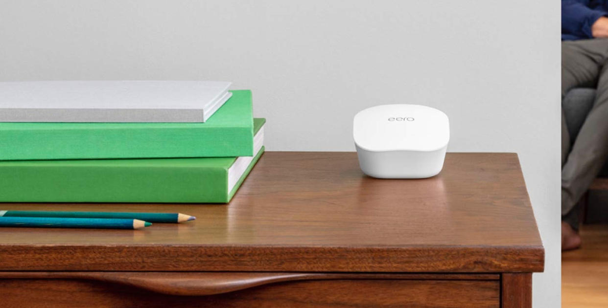 Save 33 percent on the eero Mesh Network system, plus get a free Echo Dot. (Photo: eero)
