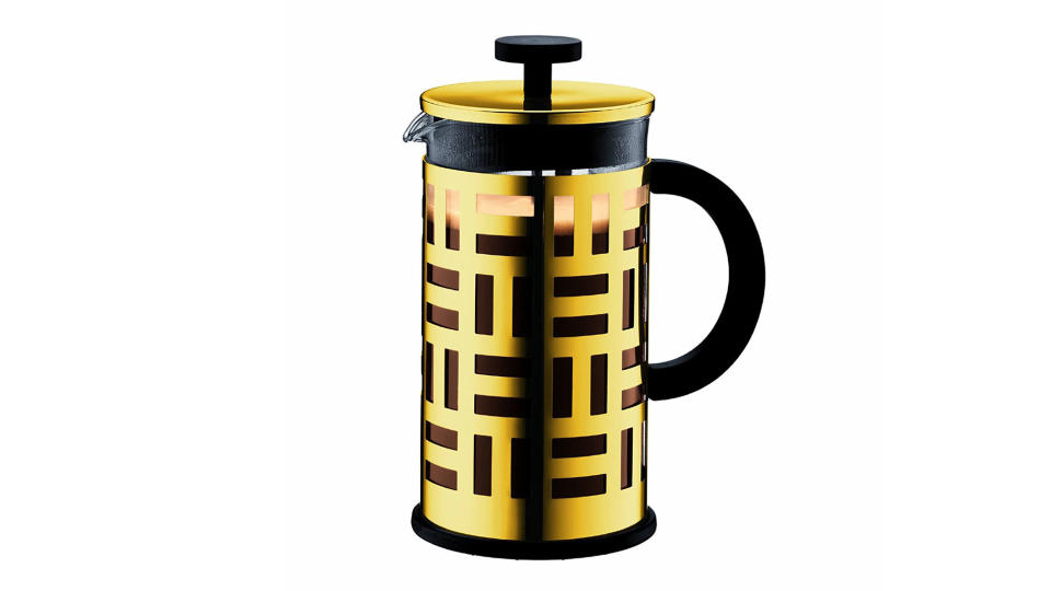 Gold French Press Coffee Maker