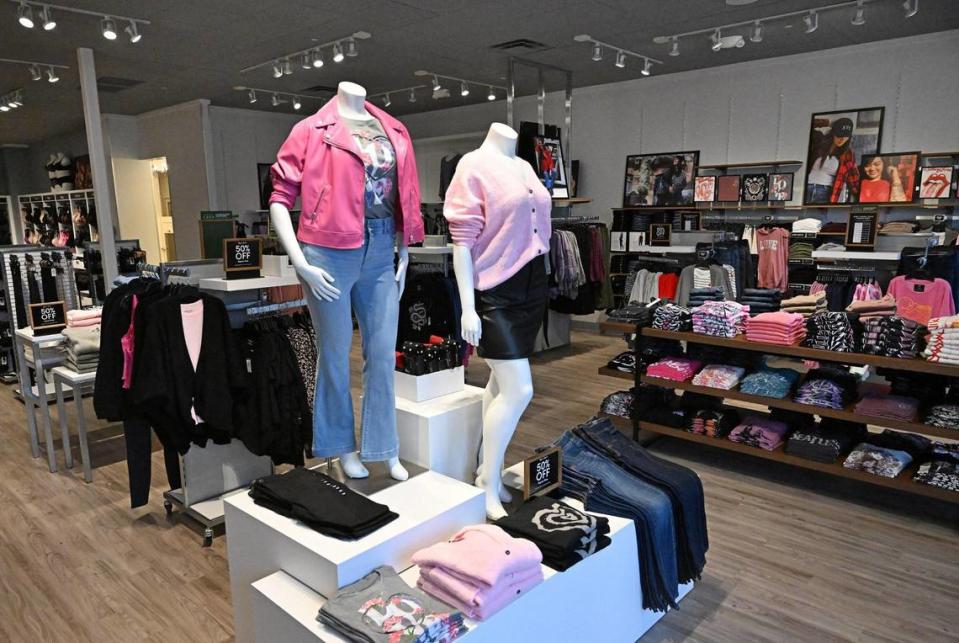 Torrid, the plus-sized women’s retailer, will hold a grand opening this Saturday at River Park. Photographed Wednesday, Jan. 10, 2024 in Fresno.