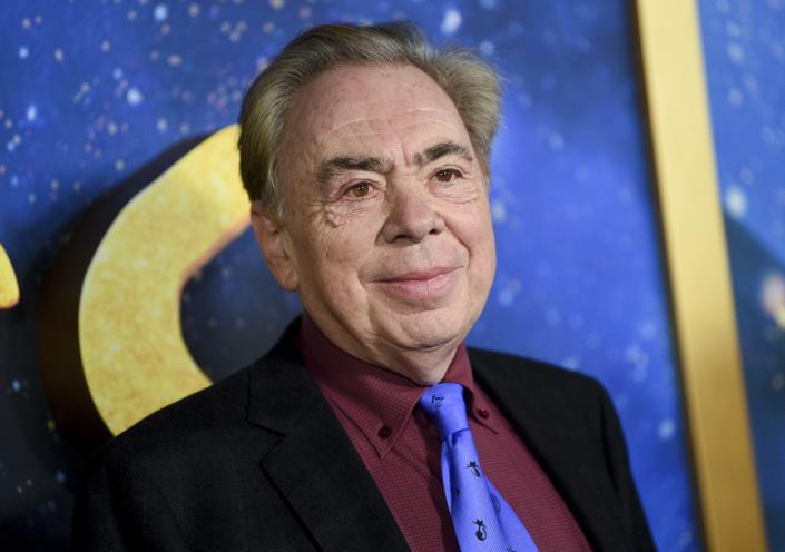 This Dec. 16, 2019, file photo shows composer and executive producer Andrew Lloyd Webber attending the world premiere of u0022Catsu0022 in New York.