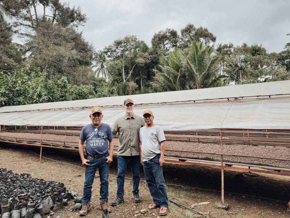 In the Philippines, Shawn Askinosie met with farmers who grow the cocoa beans used by Askinosie Chocolate.