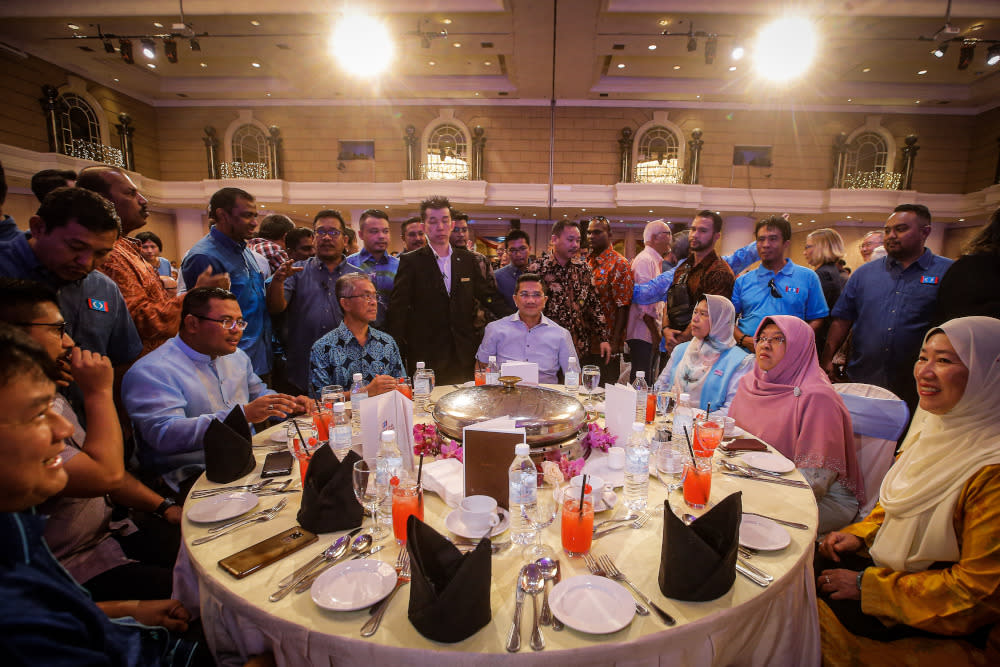 PKR deputy president Datuk Seri Azmin Ali (centre) attends the ‘SPV 2030’ dinner on December 8, 2019. — Picture by Hari Anggara