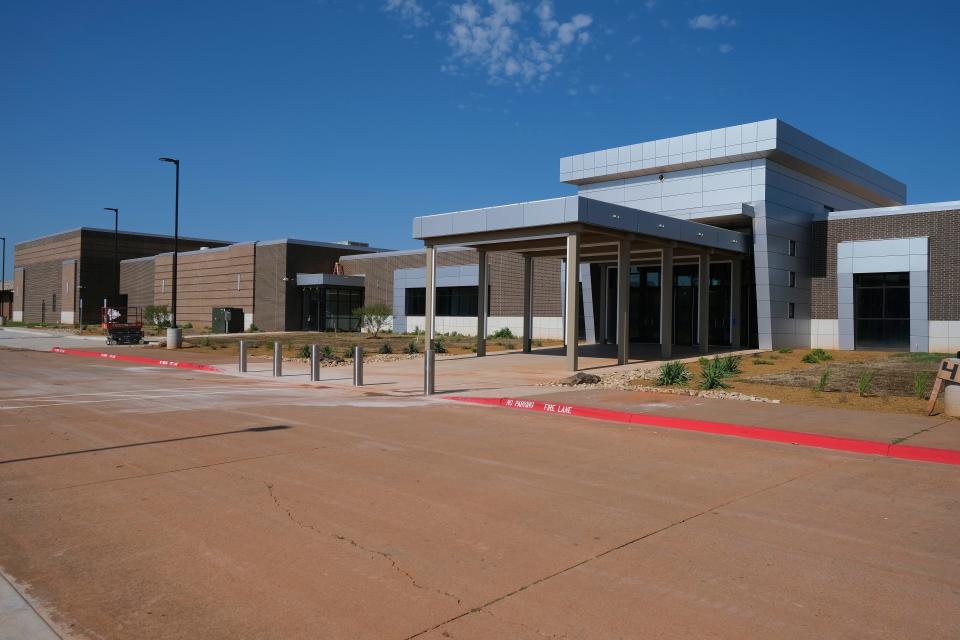 Oklahoma County will operate a 911 communications center inside this new building, which is nearly finished at Metro Technology Centers' south Oklahoma City campus.