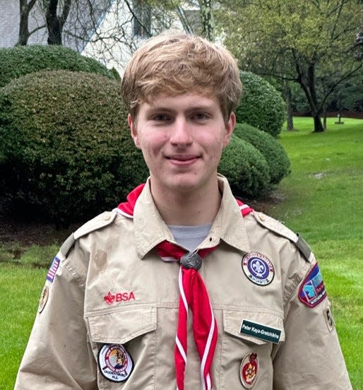 Mahwah Boy Scout Peter "Kaya" Gretchikha recruited fellow Scouts and professionals to assist with the clearing of the slave cemetery.