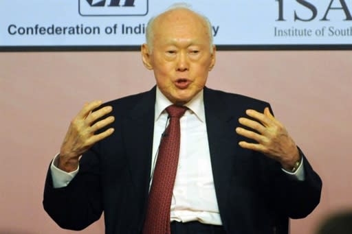 Minister Mentor Lee Kuan Yew says the People's Action Party will remain the strongest party in Singapore. (File photo)