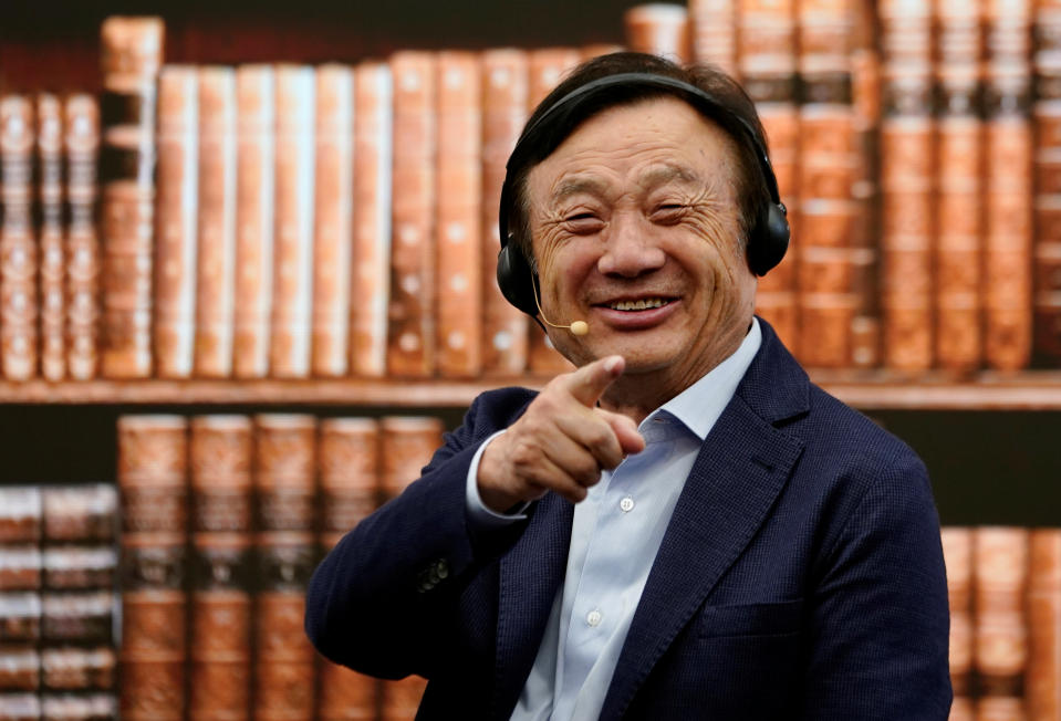 Huawei founder Ren Zhengfei attends a panel discussion at the company headquarters in Shenzhen, Guangdong province, China June 17, 2019. REUTERS/Aly Song