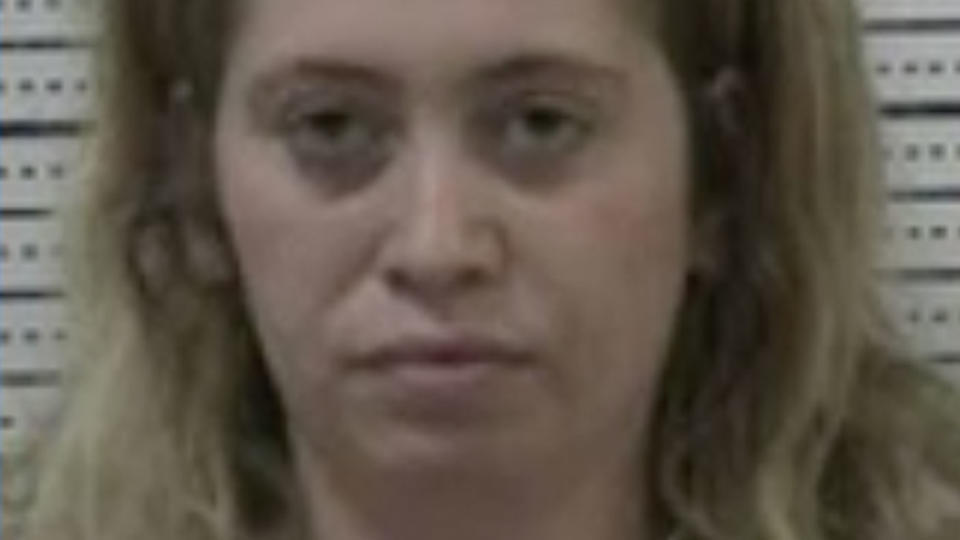 Brittni Gray, 23, after her arrest.