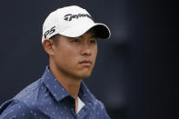 Collin Morikawa walks off the on the seventh tee during the final round of the U.S. Open Golf Championship, Sunday, June 20, 2021, at Torrey Pines Golf Course in San Diego. (AP Photo/Jae C. Hong)