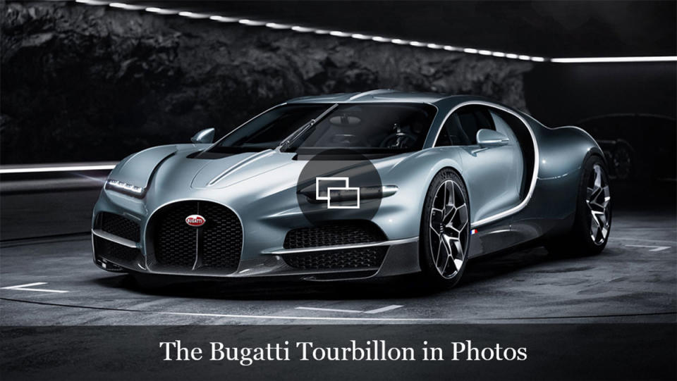 The Bugatti Tourbillon hypercar.