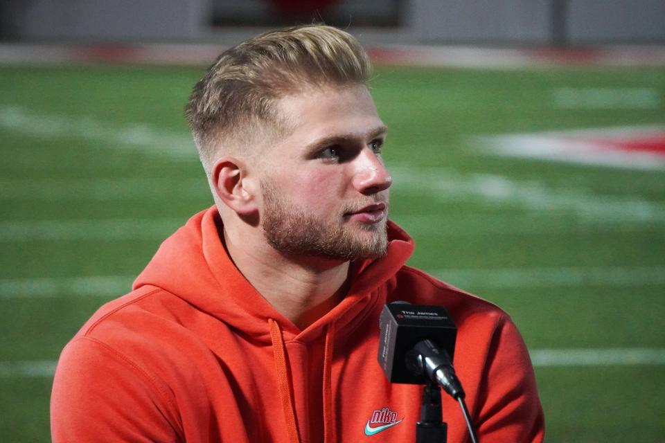 Ohio State long snapper Mason Arnold is a sophomore from Tampa, Florida.