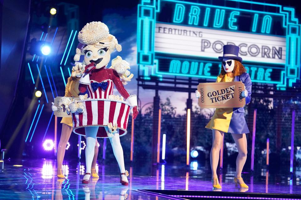 THE MASKED SINGER: Popcorn in the “The Semi Finals - The Super Six” episode of THE MASKED SINGER airing Wednesday, Dec. 2 (8:00-10:00 PM ET/PT) on FOX. © 2020 FOX MEDIA LLC. CR: Michael Becker/FOX.