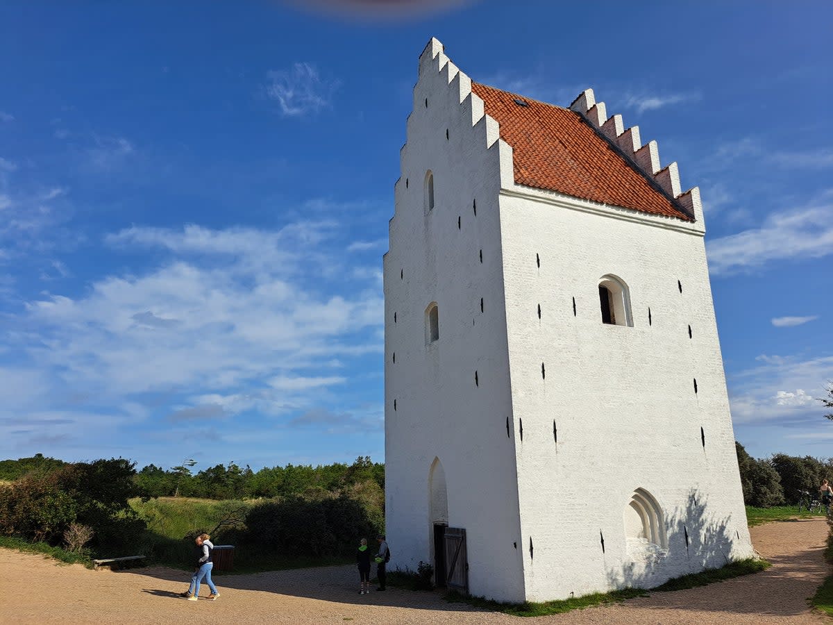 The famed sand-buried church (Joanna Whitehead)