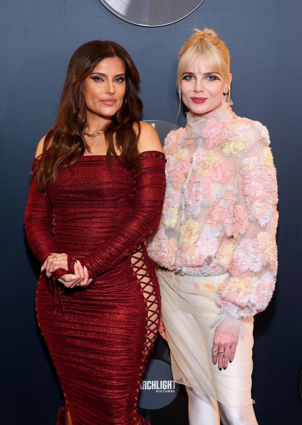 Nelly Furtado and Lucy Boynton attend Searchlight Pictures' "The Greatest Hits" premiere