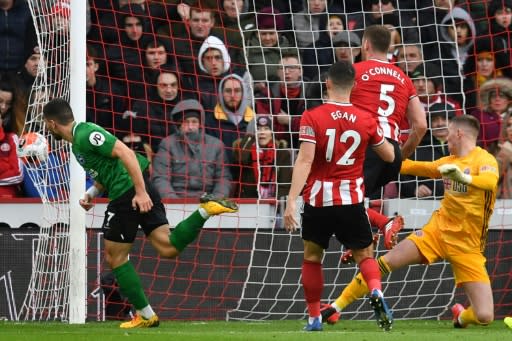 Neal Maupay equalised for Brighton against Sheffield United