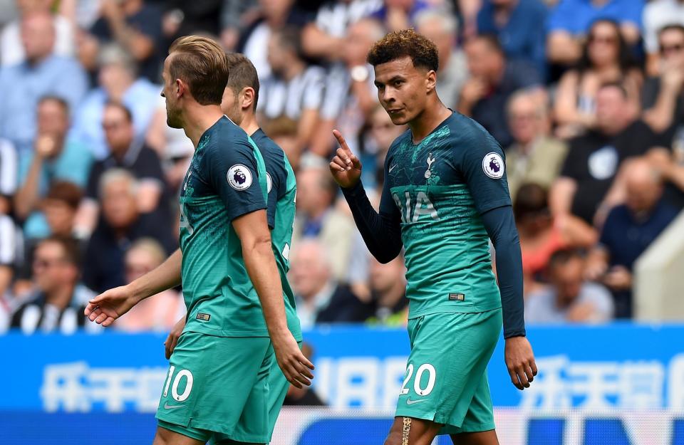 They’re mint: Dele Alli was in fine form on the first day of the season at Newcastle