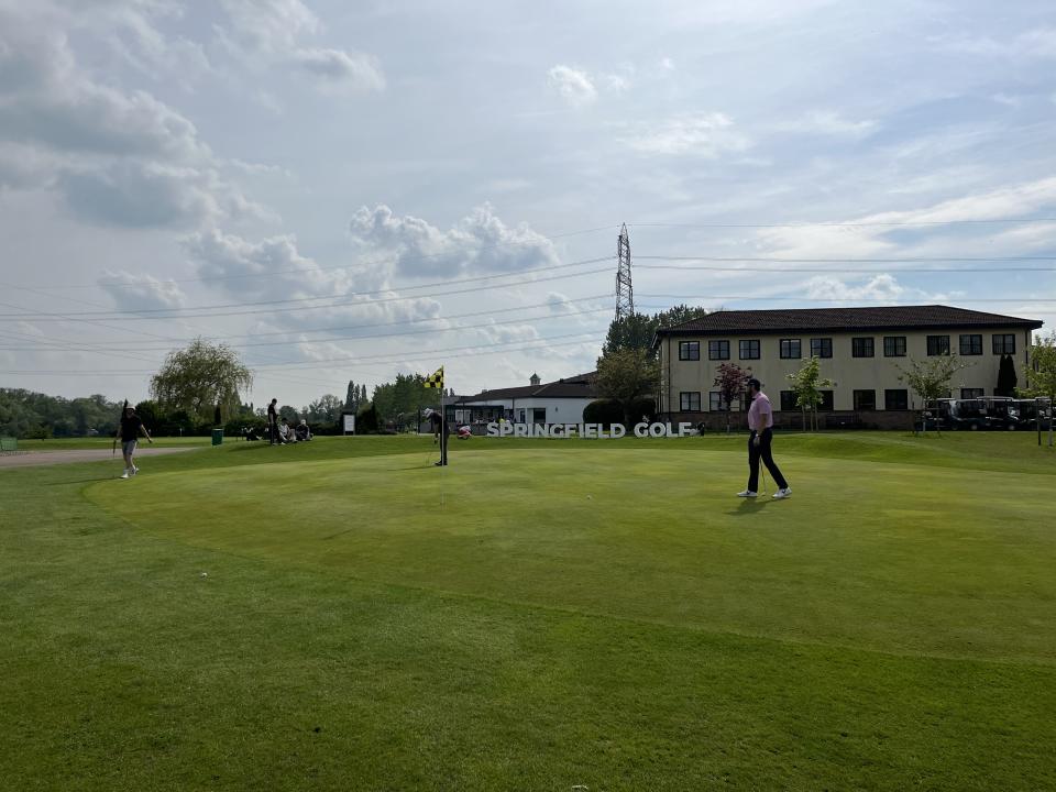 18th green at the end of day two