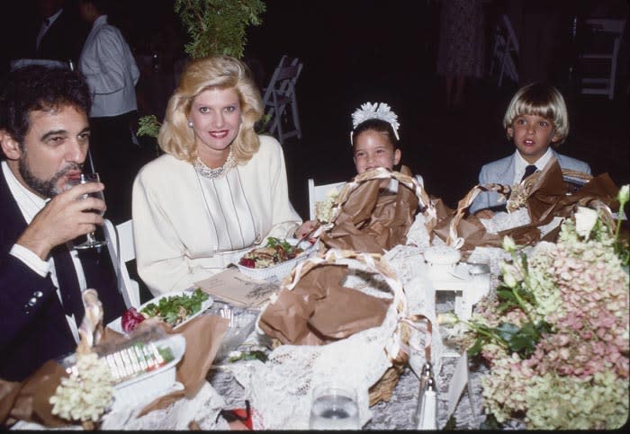 Ivana Trump y Plácido Domingo