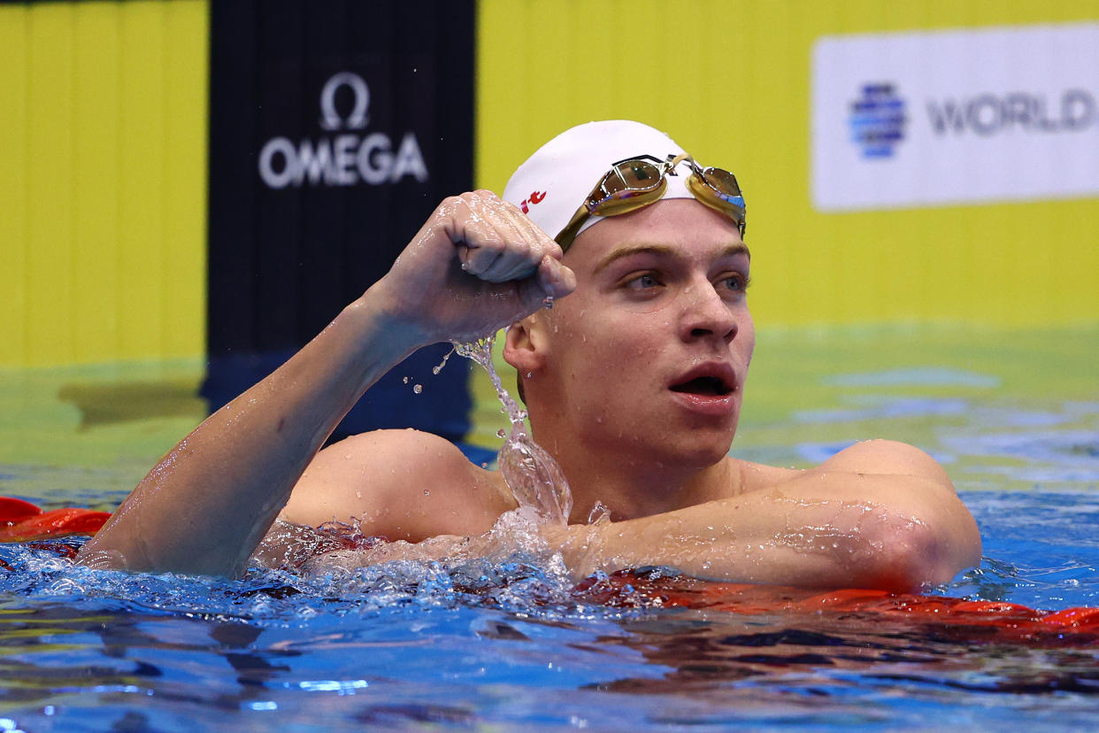 Léon Marchand, nadador francés, es una de las figuras locales rumbo a los Juegos Olímpicos de París 2024. (Foto: Clive Rose/Getty Images)