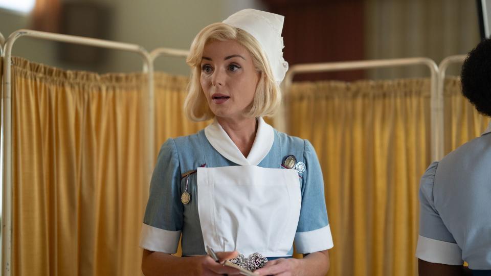 Helen George as Trixie Aylward in Call the Midwife