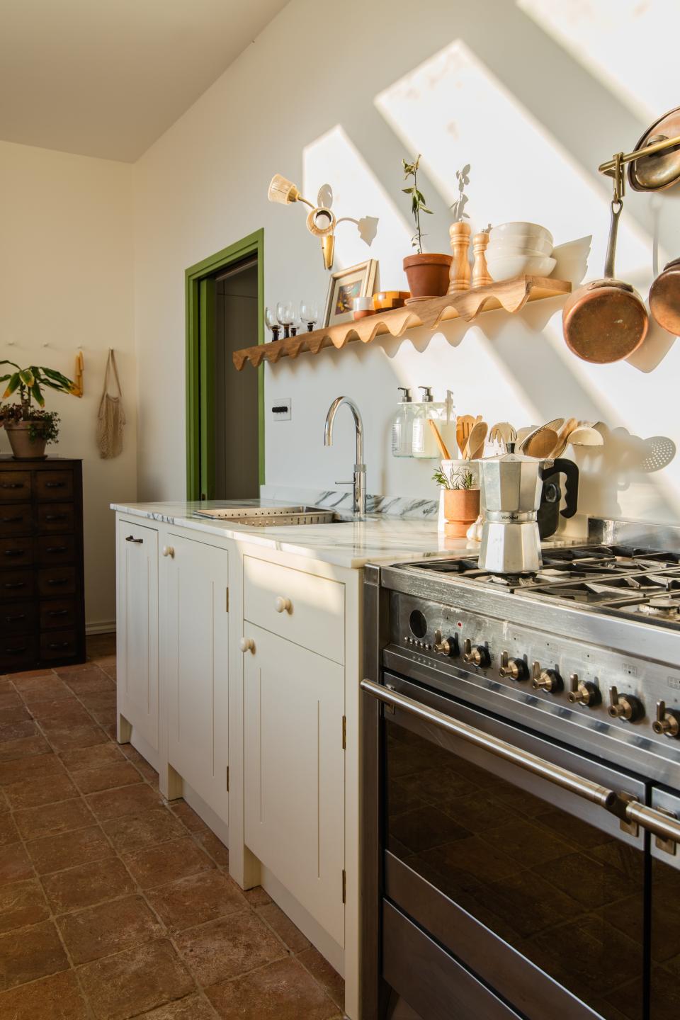 rustic beige kitchen designed by British Standard