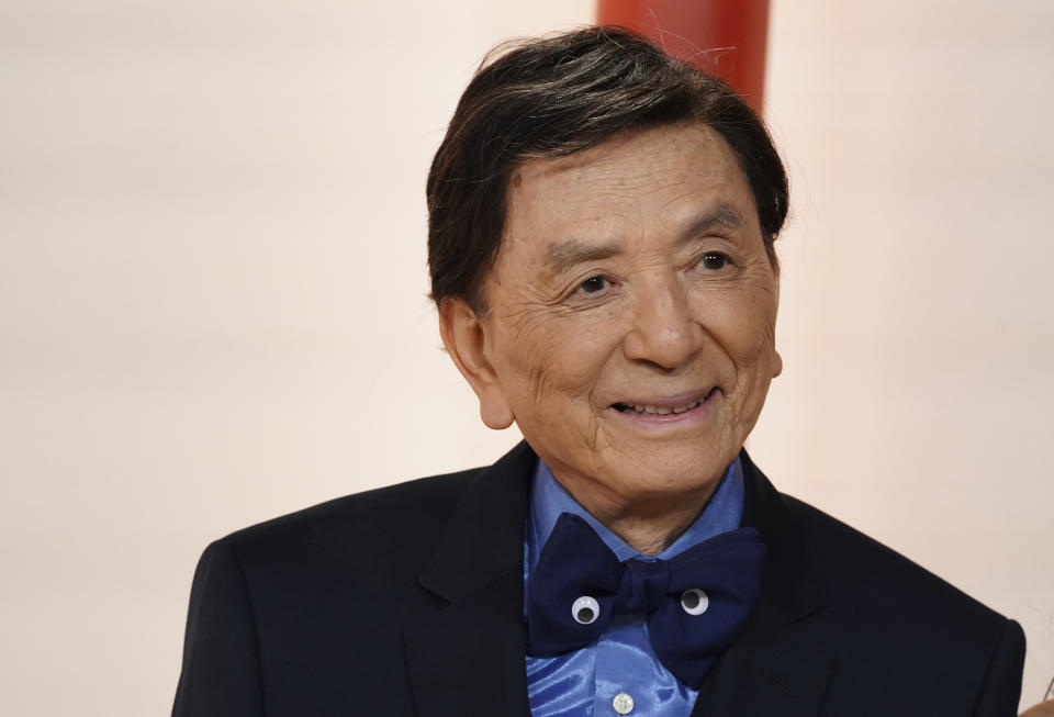 James Hong arrives at the Oscars on Sunday, March 12, 2023, at the Dolby Theatre in Los Angeles. (Photo by Jordan Strauss/Invision/AP)