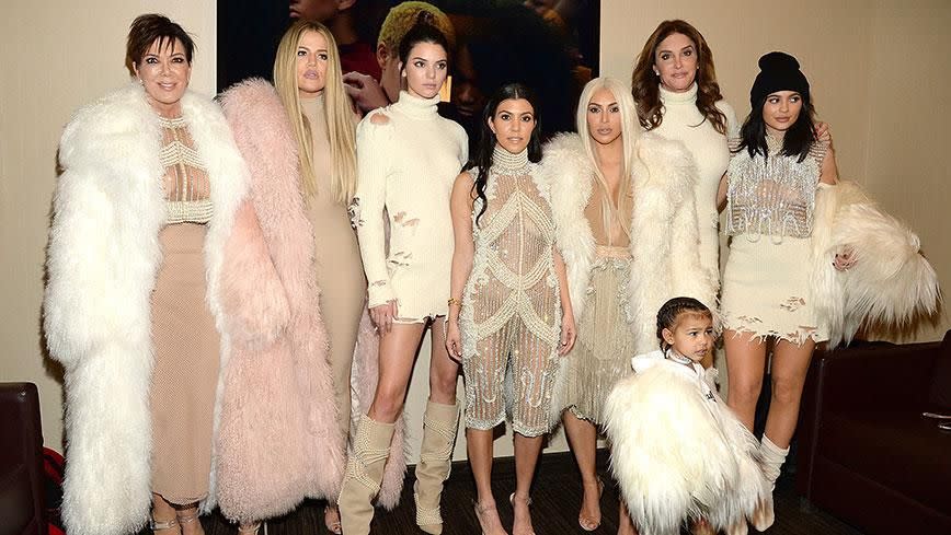 The Kardashian/Jenner family. Photo: Getty Images.