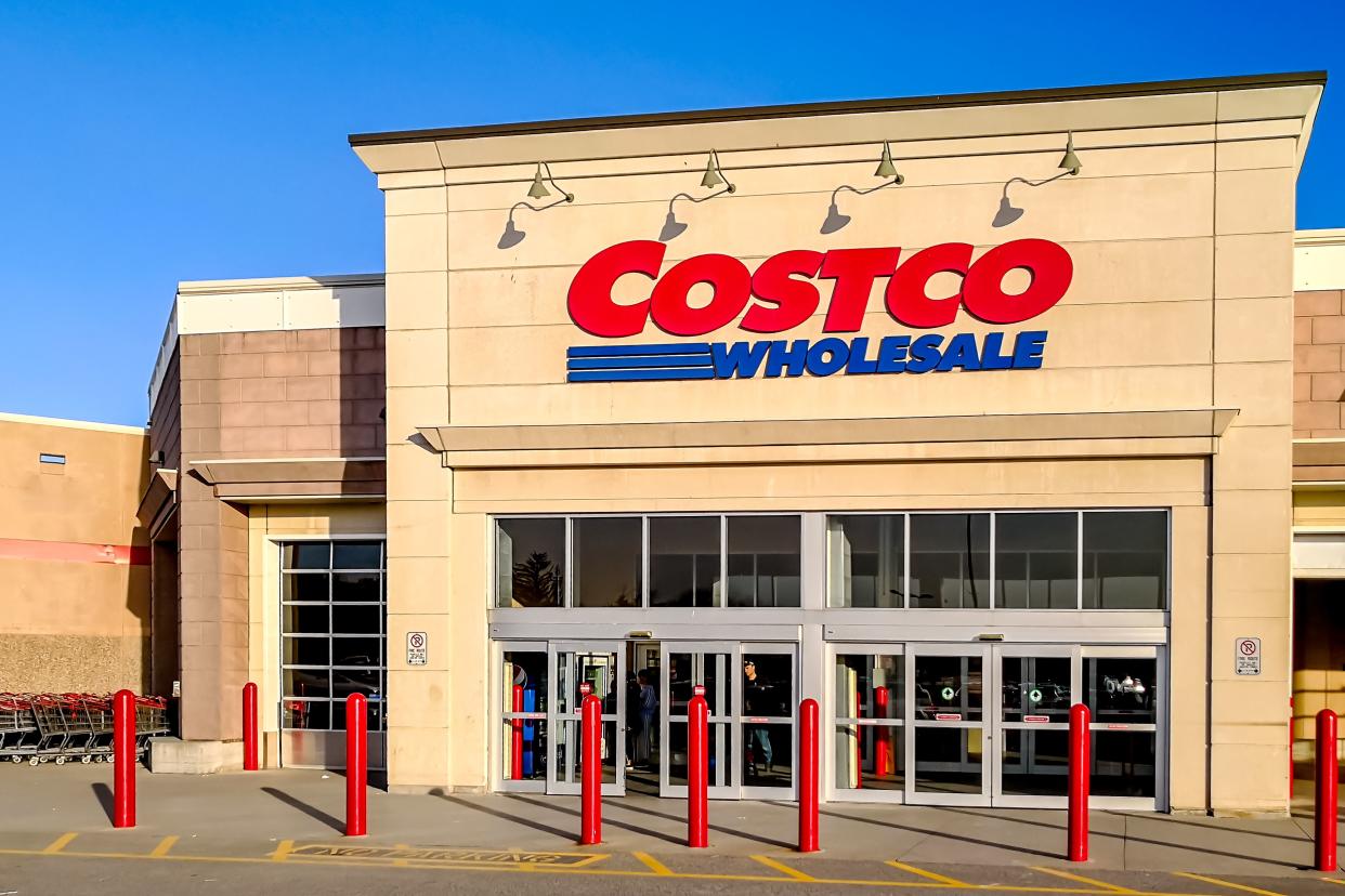Markham, Toronto, Canada - October 30, 2018: Costco store in Markham.  Costco is an American multinational corporation which operates a chain of membership-only warehouse clubs.