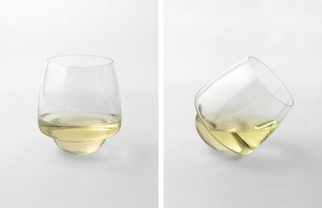 Does the 'unspillable' wine glass really work? We put the SuperDuperStudio  Saturn Wine glass to the test