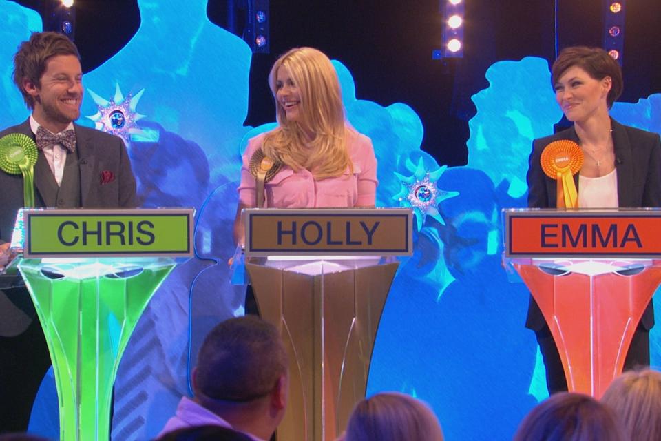Holly Willoughby (middle) stepped down in 2020 after serving as a team captain for 12 years