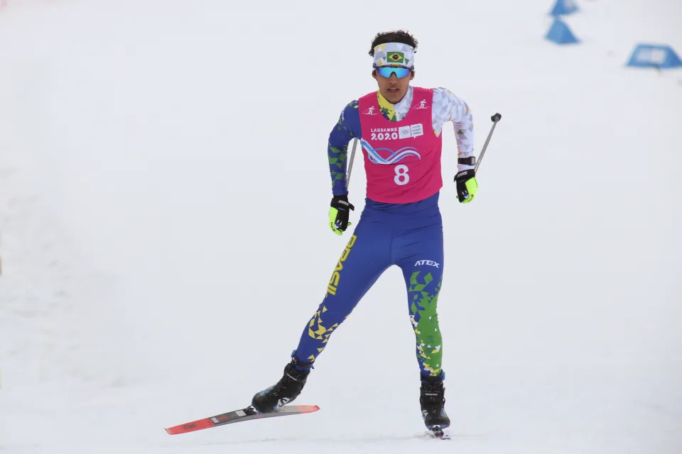Manex Silva durante os Jogos Ol&#xed;mpicos de Inverno da Juventude em 2020 (Foto: Dominika Zarzycka/NurPhoto via Getty Images)