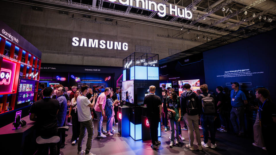 IFA attendees visit the Samsung Gaming Hub at IFA 2023