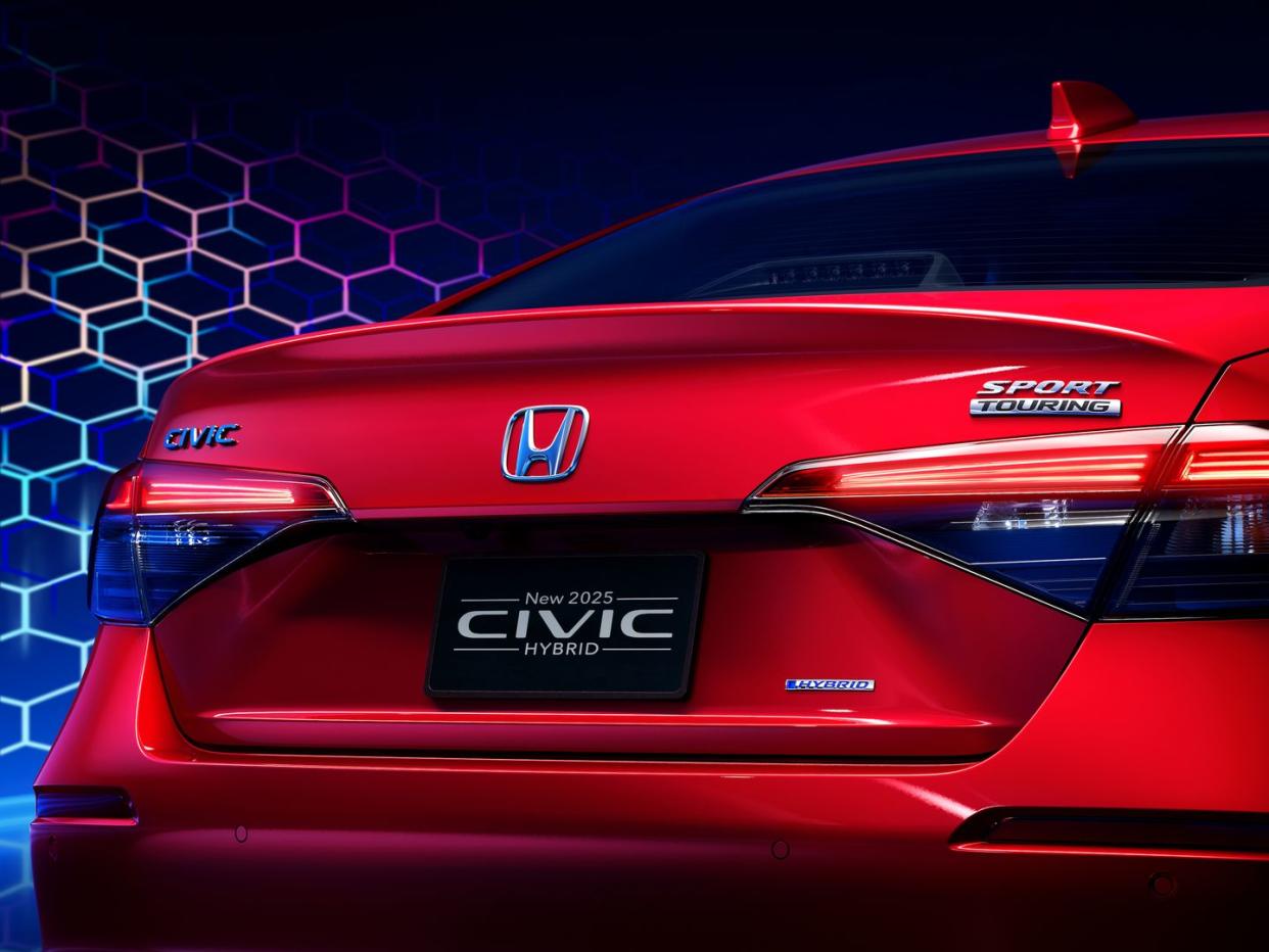 2025 honda civic hybrid launch photo rear