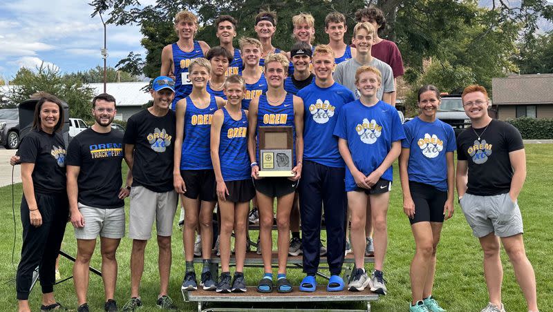 Orem High School’s boys cross country team won the Region 8 championship this week.