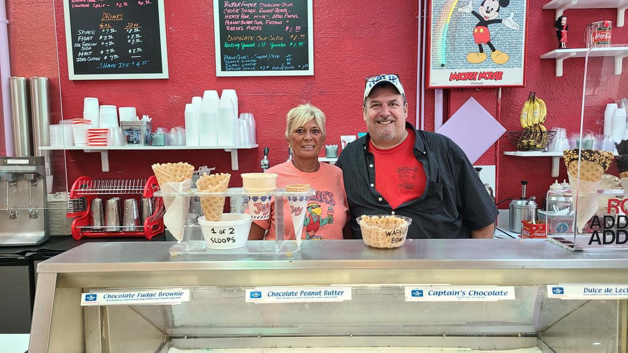 Owner Regina Tenaglia with brother Joseph Aiello at Regina's on Fifth Ave. S.