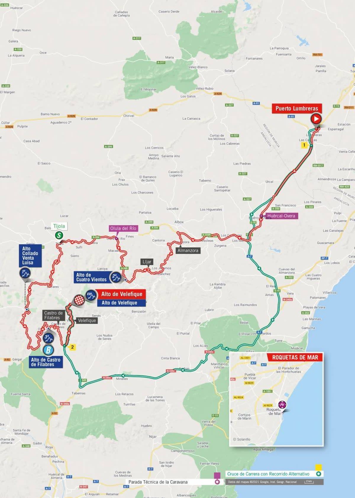 La Vuelta a Espana 2023 – stage 9 map (La Vuelta)