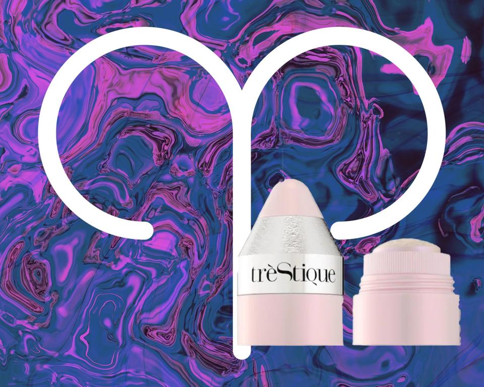 <h1 class="title">Aries: Trestique All Over Starlighter Powder Highlight Stick in Ultra Violet</h1><cite class="credit">Courtesy of brand: Allure / Rosemary Donahue</cite>