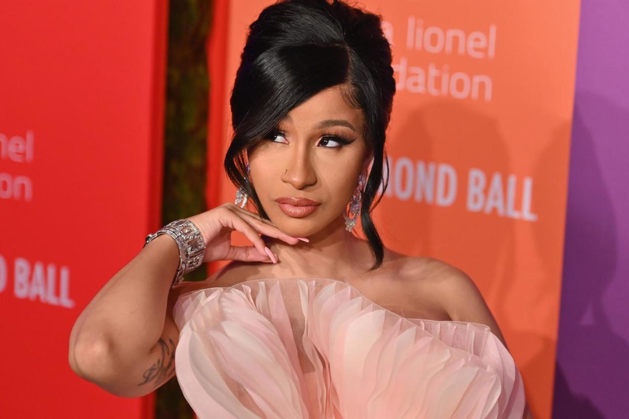 Cardi B arrives for Rihanna's fifth annual Diamond Ball on 12 September, 2019 in New York City: ANGELA WEISS/AFP/Getty Images