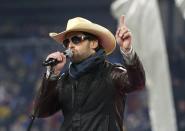 Country music star Dean Brody sings during pre-game festivities prior to the CFL's 103rd Grey Cup championship football game between the Ottawa Redblacks and the Edmonton Eskimos in Winnipeg, Manitoba, November 29, 2015. REUTERS/Mark Blinch