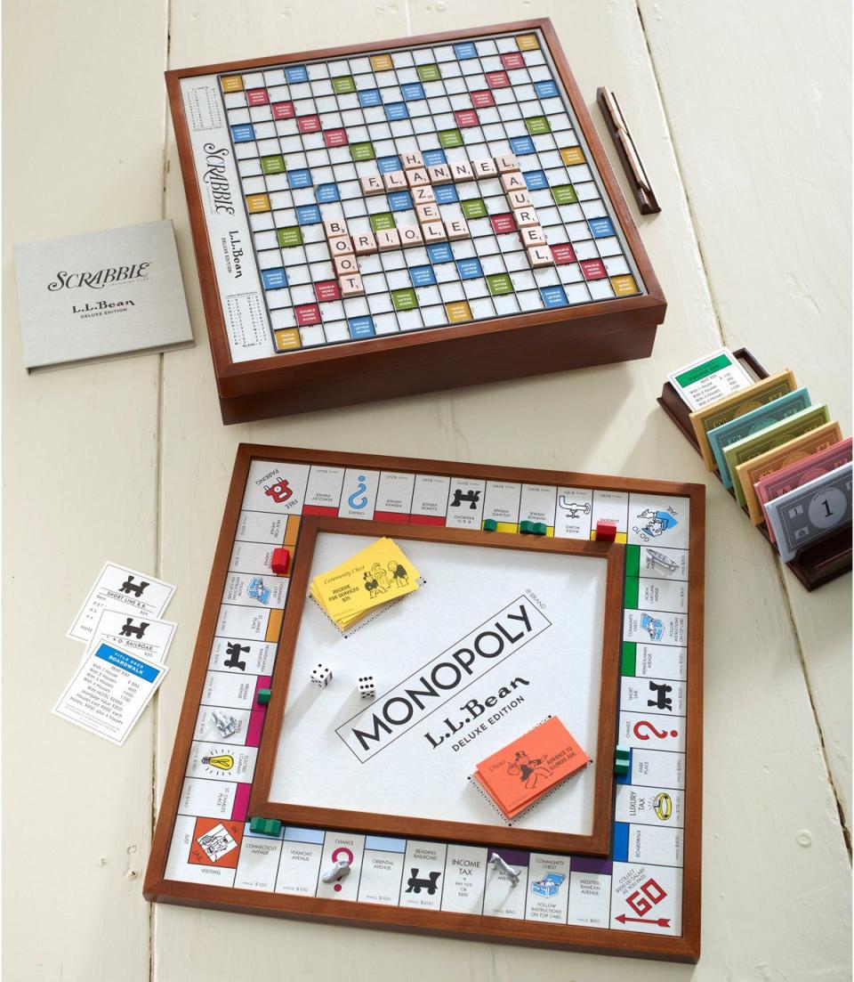 L.L.Bean Deluxe Scrabble & Monopoly Set