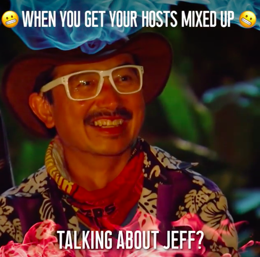 Steve suffered a blunder on the show a few days ago calling the host of <em>Australian Survivor</em> ‘Jeff’, when his name is actually Jonathan LaPaglia. Source: Ten