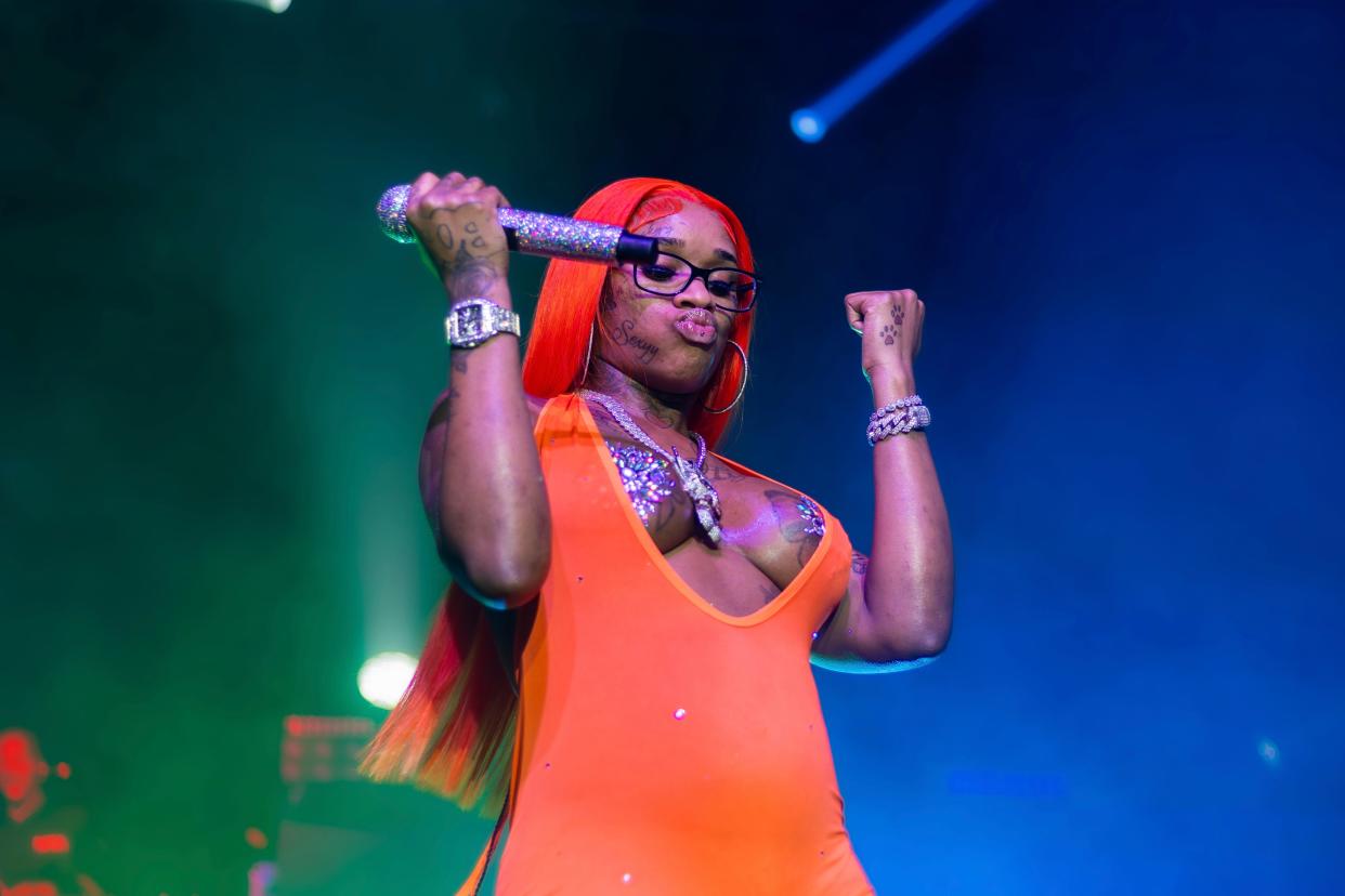 Hip-hop star Sexyy Red, shown performing at the Rave in November 2023, will play a bigger Milwaukee venue, Fiserv Forum, Sept. 9.