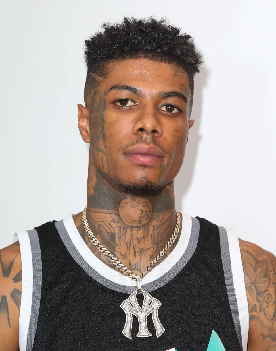 Blueface Wearing Jersey