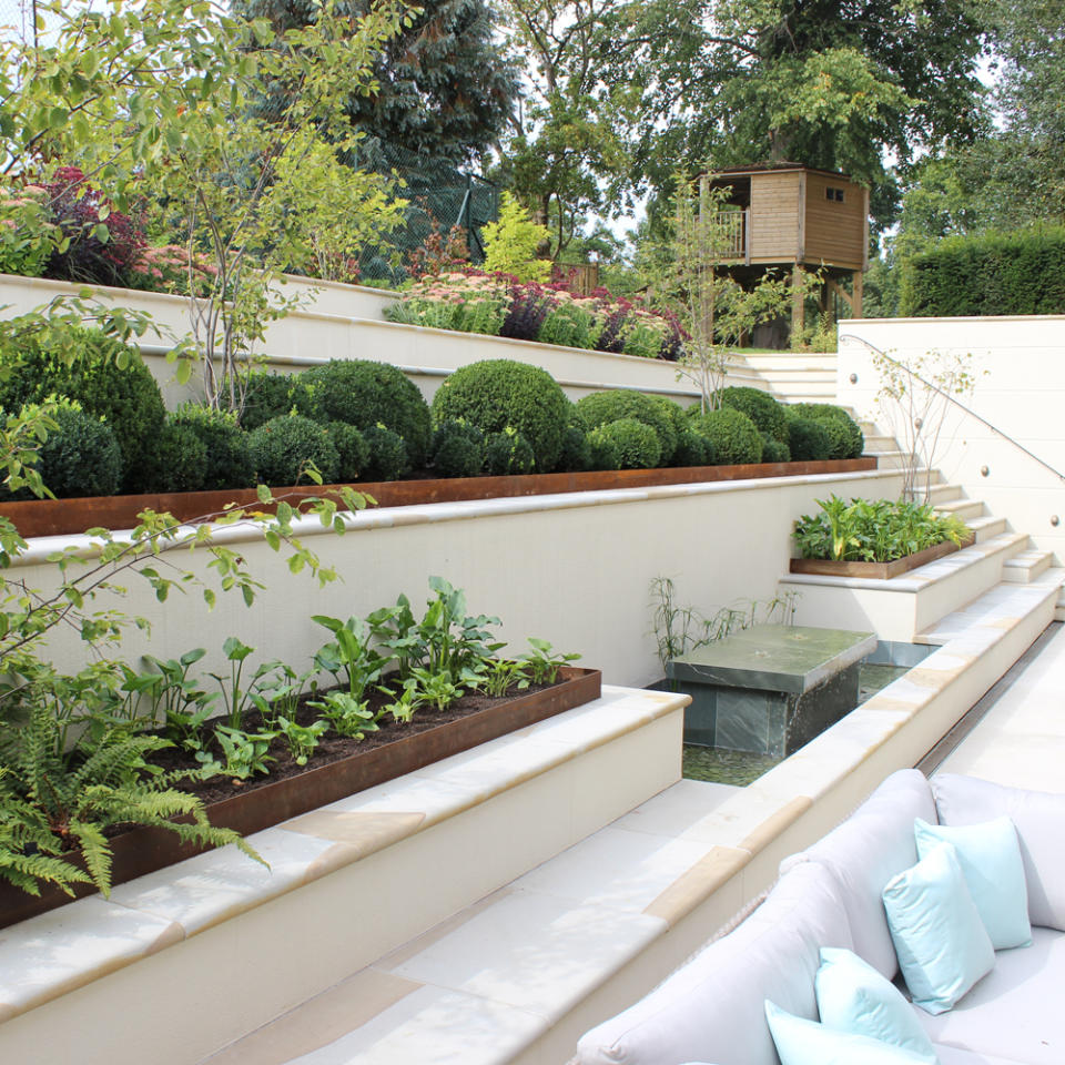 Structure a terraced garden