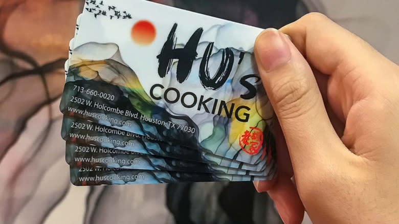 hus cooking business cards