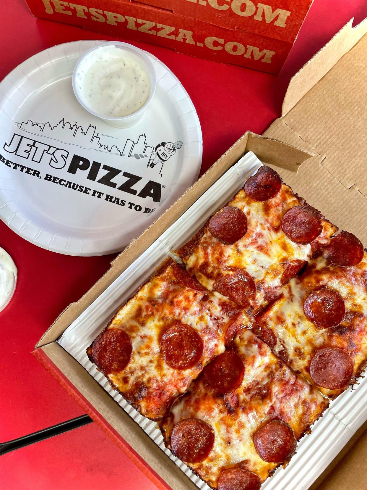 Jet's Pizza is celebrating its 45th anniversary with pizza discounts.