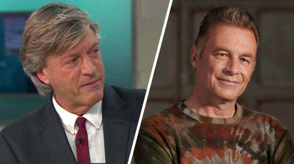 Richard Madeley challenged Chris Packham over Just Stop Oil protests. (ITV/Sky)