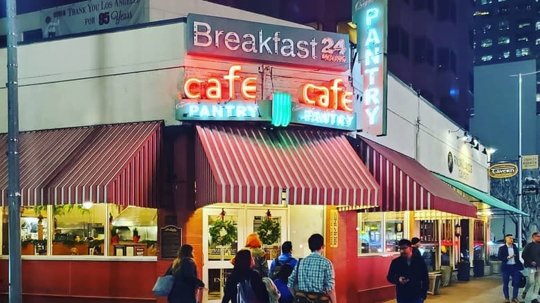 Outside at the Original Pantry Cafe