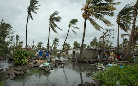 People return to their homes following a cyclone, and heavy rain in the coastal city of Beira, Mozambique - Credit: Josh Estey&nbsp;/CARE